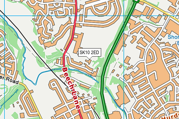 SK10 2ED map - OS VectorMap District (Ordnance Survey)