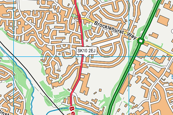 SK10 2EJ map - OS VectorMap District (Ordnance Survey)