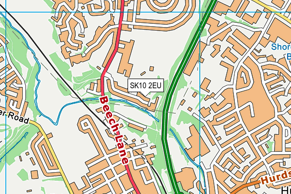 SK10 2EU map - OS VectorMap District (Ordnance Survey)