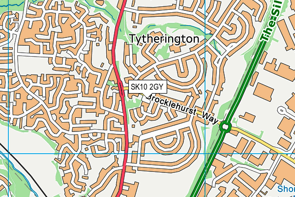 SK10 2GY map - OS VectorMap District (Ordnance Survey)