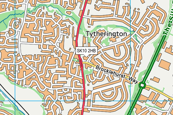 SK10 2HB map - OS VectorMap District (Ordnance Survey)