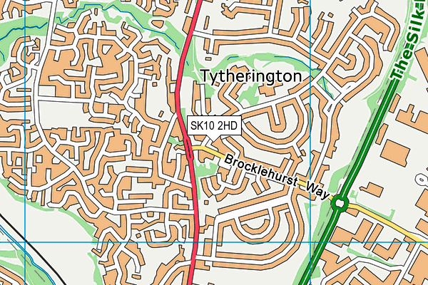 SK10 2HD map - OS VectorMap District (Ordnance Survey)