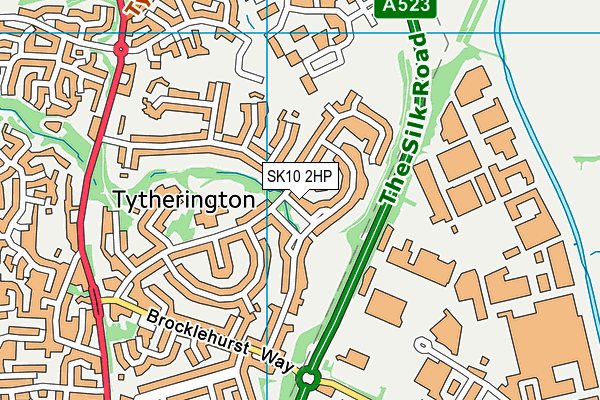 SK10 2HP map - OS VectorMap District (Ordnance Survey)