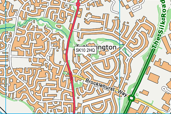 SK10 2HQ map - OS VectorMap District (Ordnance Survey)