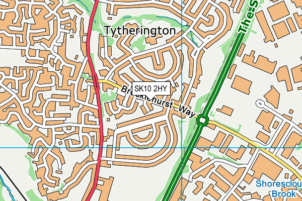 SK10 2HY map - OS VectorMap District (Ordnance Survey)