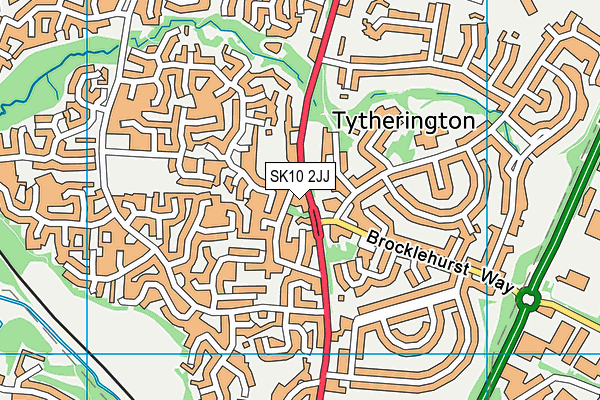 SK10 2JJ map - OS VectorMap District (Ordnance Survey)
