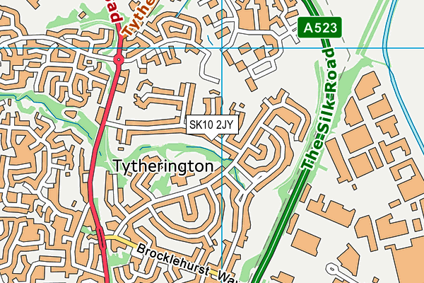 SK10 2JY map - OS VectorMap District (Ordnance Survey)