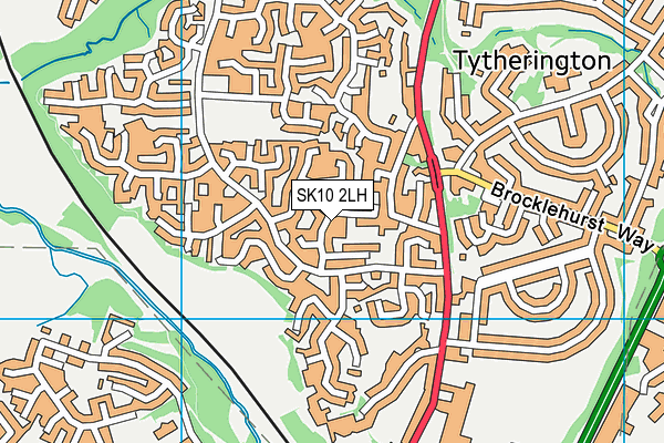 SK10 2LH map - OS VectorMap District (Ordnance Survey)