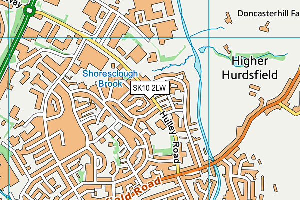 Hurdsfield Community Primary School map (SK10 2LW) - OS VectorMap District (Ordnance Survey)