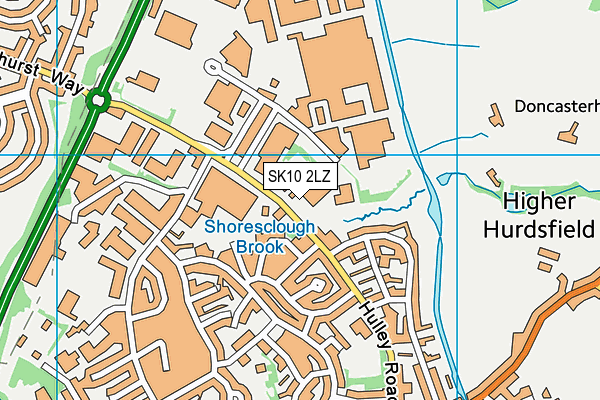 SK10 2LZ map - OS VectorMap District (Ordnance Survey)