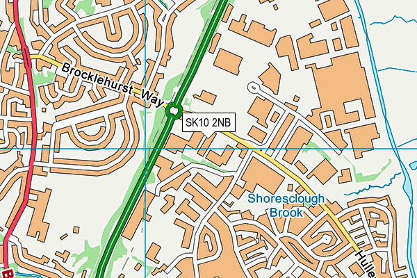 SK10 2NB map - OS VectorMap District (Ordnance Survey)