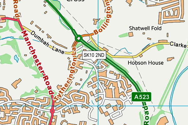 SK10 2ND map - OS VectorMap District (Ordnance Survey)