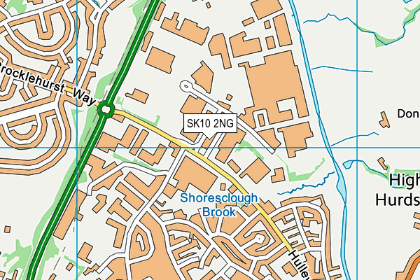 SK10 2NG map - OS VectorMap District (Ordnance Survey)