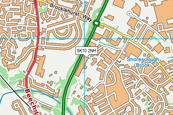 SK10 2NH map - OS VectorMap District (Ordnance Survey)