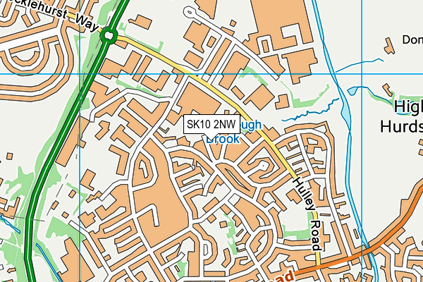 SK10 2NW map - OS VectorMap District (Ordnance Survey)