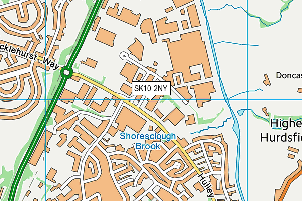 SK10 2NY map - OS VectorMap District (Ordnance Survey)