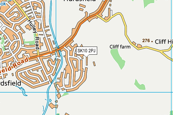 SK10 2PJ map - OS VectorMap District (Ordnance Survey)