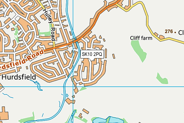 SK10 2PQ map - OS VectorMap District (Ordnance Survey)