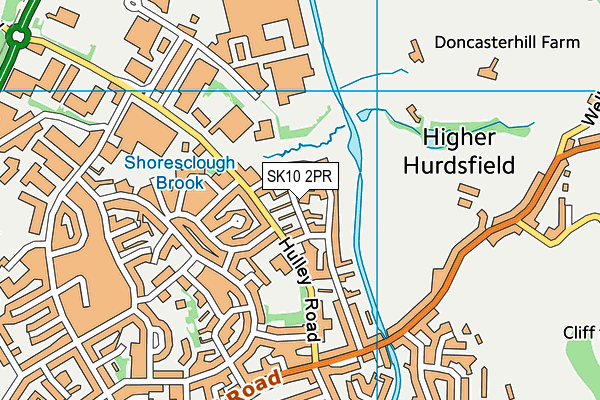 SK10 2PR map - OS VectorMap District (Ordnance Survey)