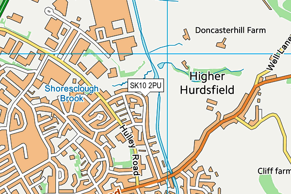 SK10 2PU map - OS VectorMap District (Ordnance Survey)