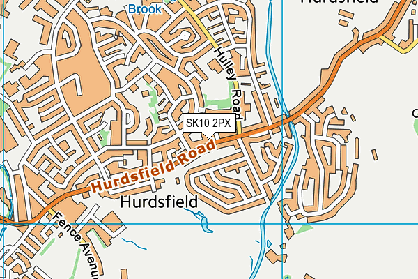 SK10 2PX map - OS VectorMap District (Ordnance Survey)