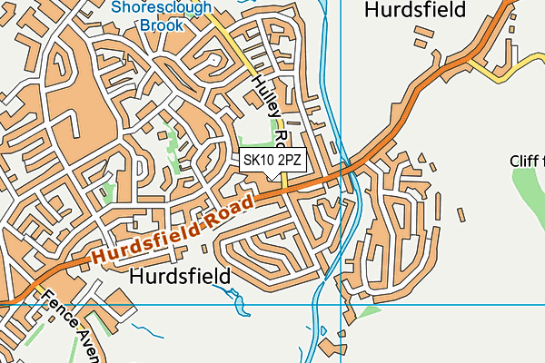 SK10 2PZ map - OS VectorMap District (Ordnance Survey)