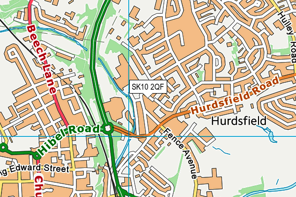 SK10 2QF map - OS VectorMap District (Ordnance Survey)