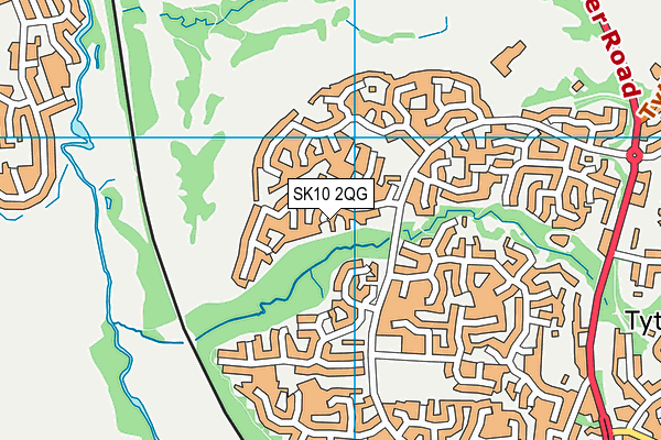 SK10 2QG map - OS VectorMap District (Ordnance Survey)