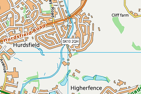 SK10 2QH map - OS VectorMap District (Ordnance Survey)