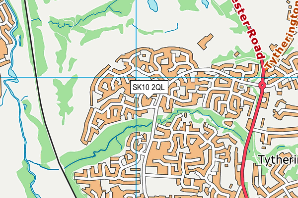 SK10 2QL map - OS VectorMap District (Ordnance Survey)