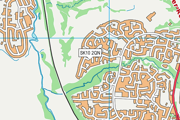SK10 2QN map - OS VectorMap District (Ordnance Survey)