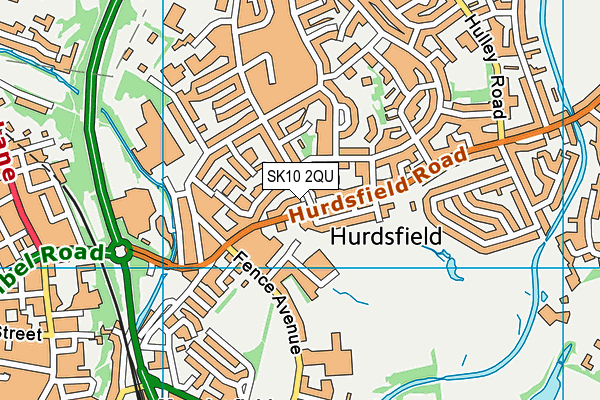 SK10 2QU map - OS VectorMap District (Ordnance Survey)