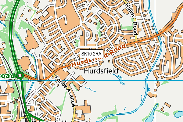 SK10 2RA map - OS VectorMap District (Ordnance Survey)