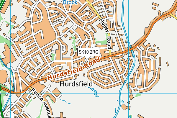 SK10 2RG map - OS VectorMap District (Ordnance Survey)