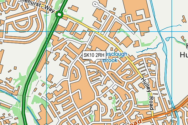 SK10 2RH map - OS VectorMap District (Ordnance Survey)