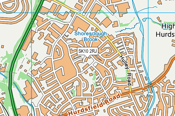 SK10 2RJ map - OS VectorMap District (Ordnance Survey)