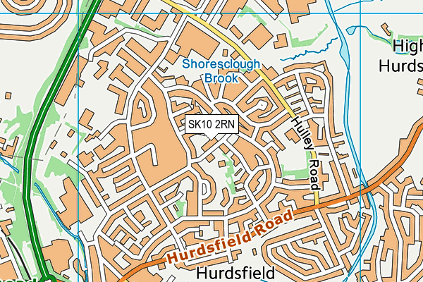 SK10 2RN map - OS VectorMap District (Ordnance Survey)