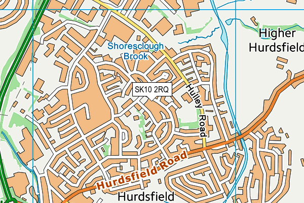 SK10 2RQ map - OS VectorMap District (Ordnance Survey)