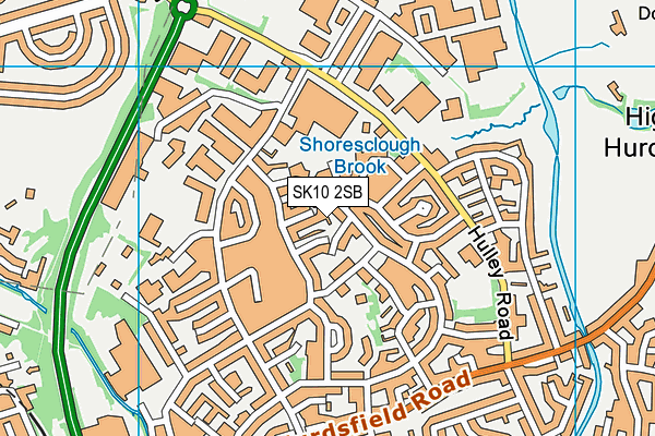 SK10 2SB map - OS VectorMap District (Ordnance Survey)