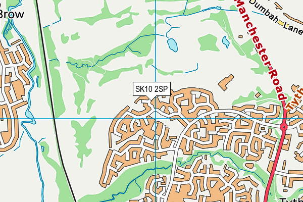 SK10 2SP map - OS VectorMap District (Ordnance Survey)