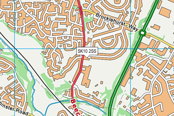 SK10 2SS map - OS VectorMap District (Ordnance Survey)