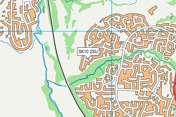 SK10 2SU map - OS VectorMap District (Ordnance Survey)