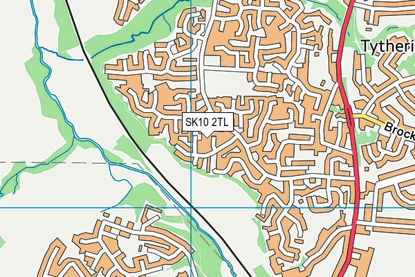 SK10 2TL map - OS VectorMap District (Ordnance Survey)