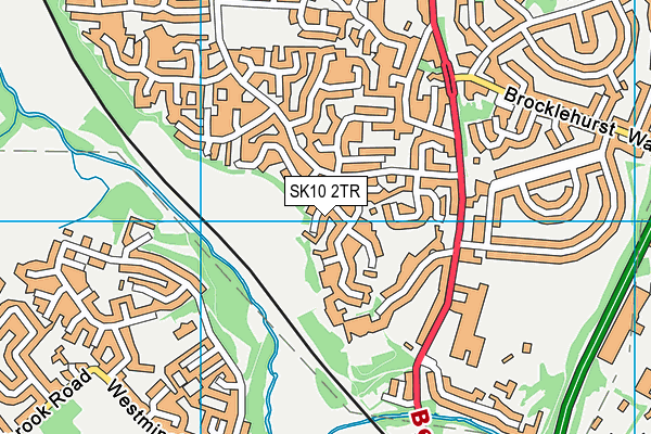 SK10 2TR map - OS VectorMap District (Ordnance Survey)