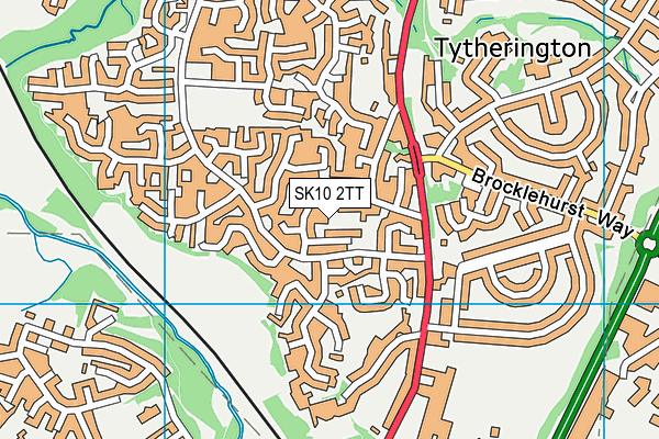 SK10 2TT map - OS VectorMap District (Ordnance Survey)