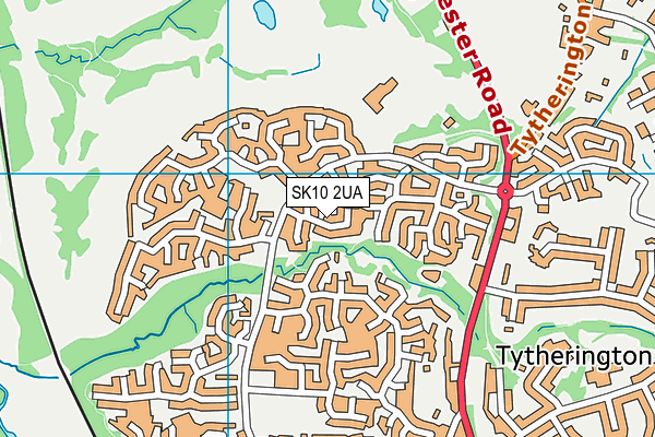 SK10 2UA map - OS VectorMap District (Ordnance Survey)