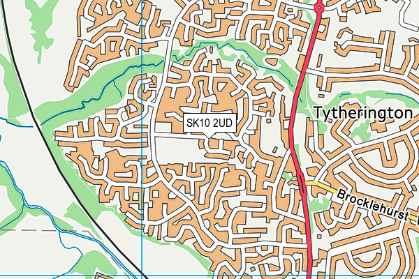 SK10 2UD map - OS VectorMap District (Ordnance Survey)