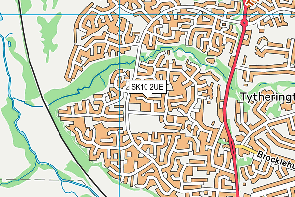 SK10 2UE map - OS VectorMap District (Ordnance Survey)