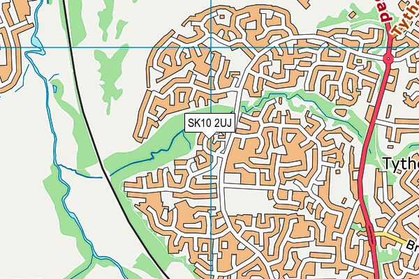 SK10 2UJ map - OS VectorMap District (Ordnance Survey)