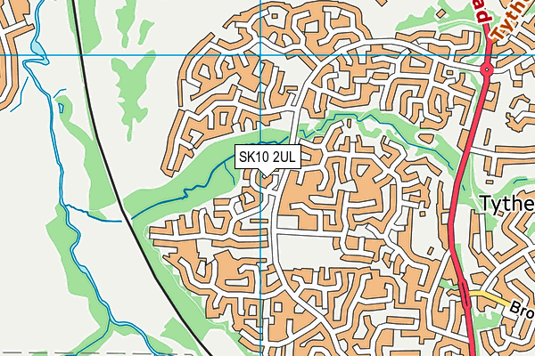 SK10 2UL map - OS VectorMap District (Ordnance Survey)